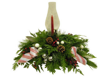 Classic Christmas Centerpiece from Ladybug's Flowers & Gifts, local florist in Tulsa